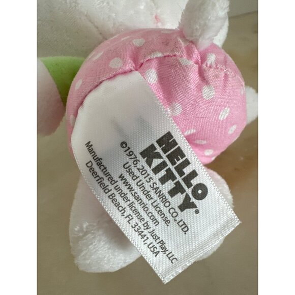 Hello Kitty Plush Doll Pink Dress With Green Bow 7" Plush Stuffed Animal Doll - Picture 5 of 8